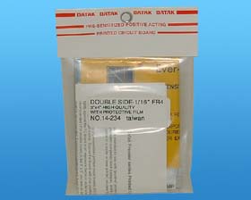 3in. X 4in.  Pre-coated Double Sided Board